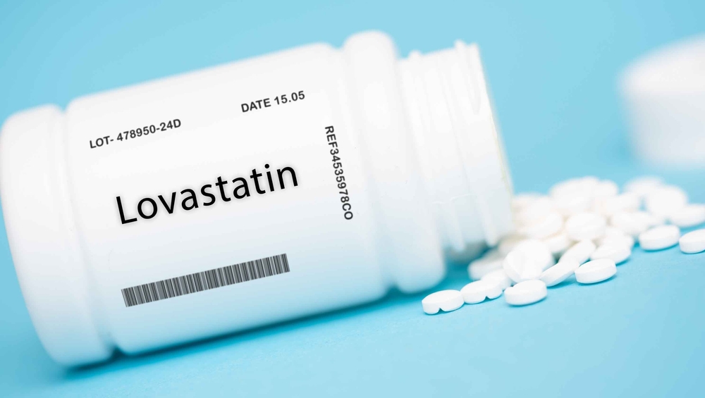 Lovastatin, HMG-CoA reductase inhibitor for lowering cholesterol, Hypercholesterolemia, Statin, HMG-CoA reductase inhibitor, Tablet