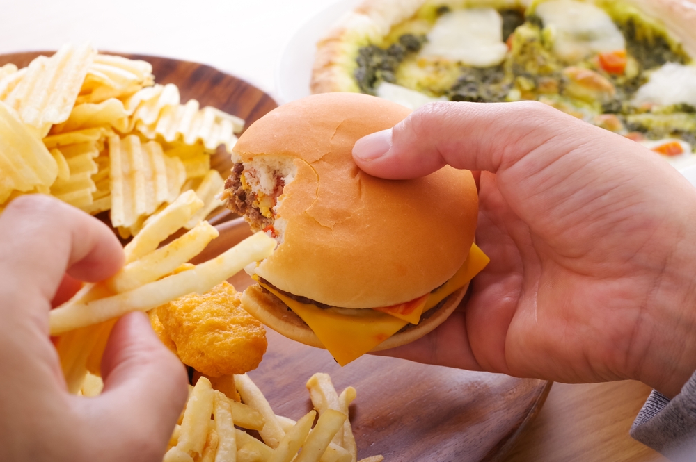 A man who eats a lot of fast food