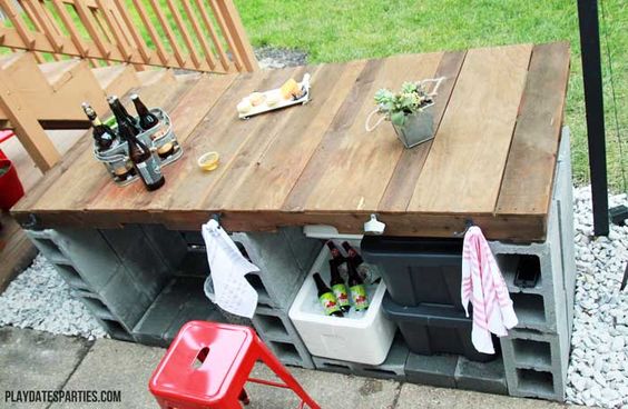 cinder side table