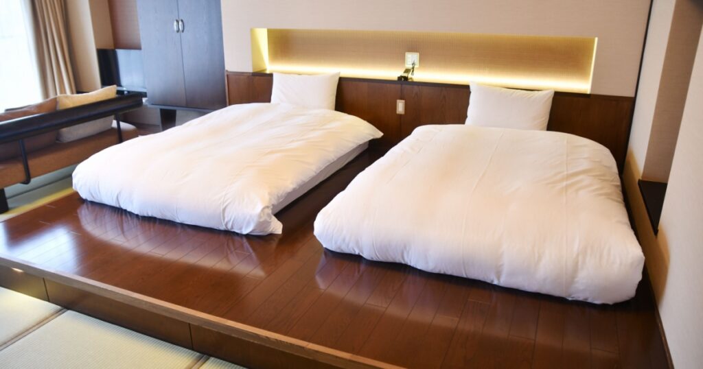 Bedroom in a tourist destination inn