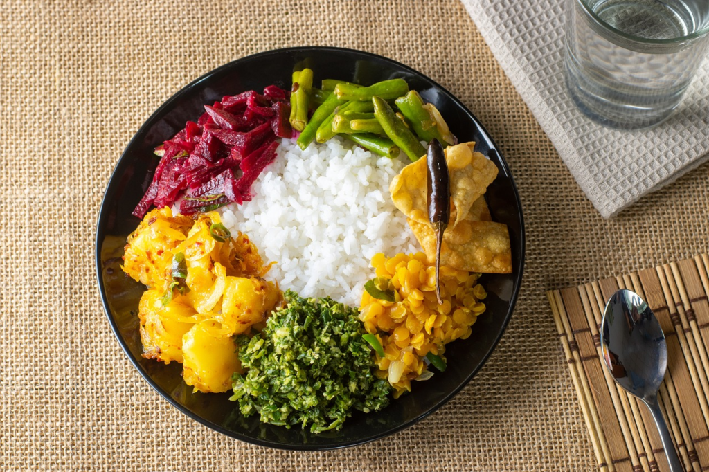 curry and rice dish