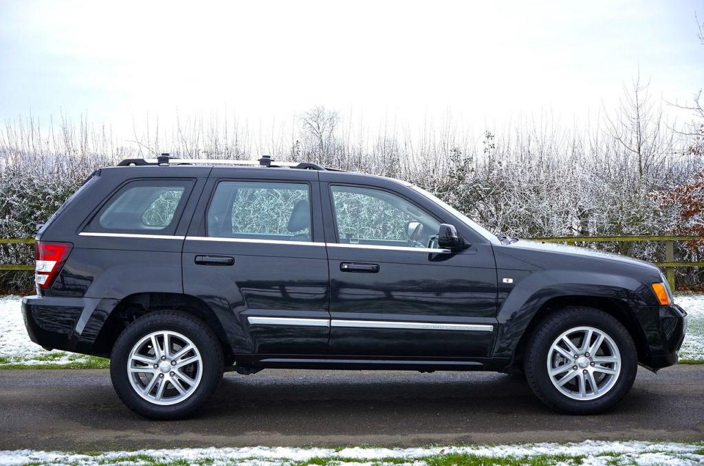 SUV on the road