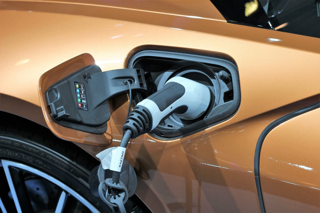 Vehicle being charged