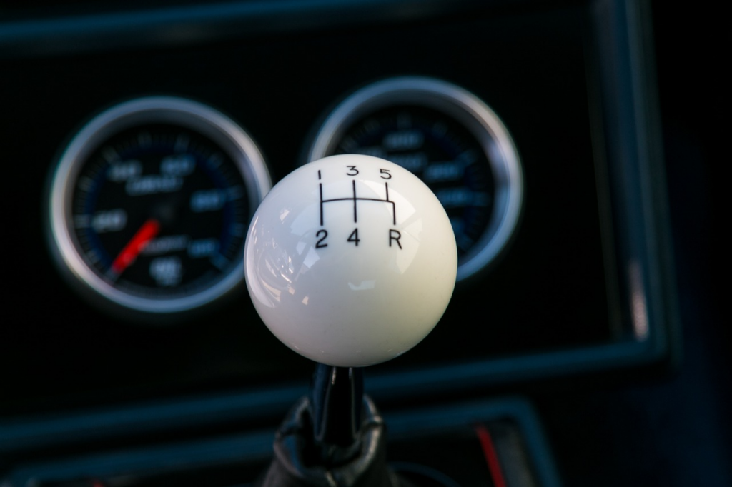 Gearshift close-up