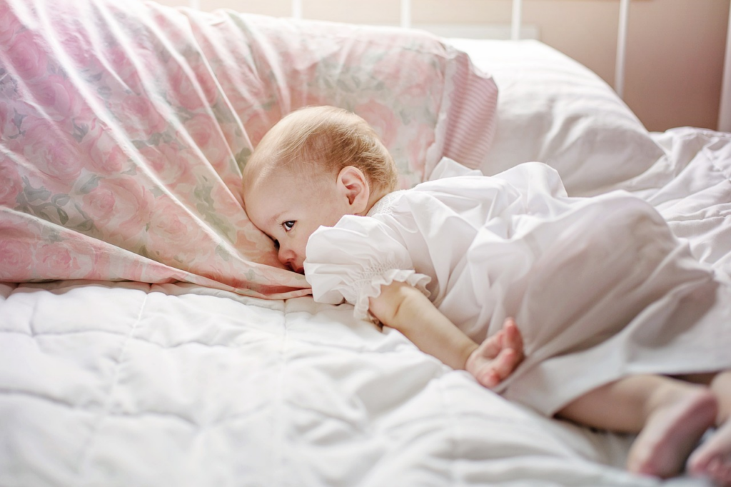 baby in bed