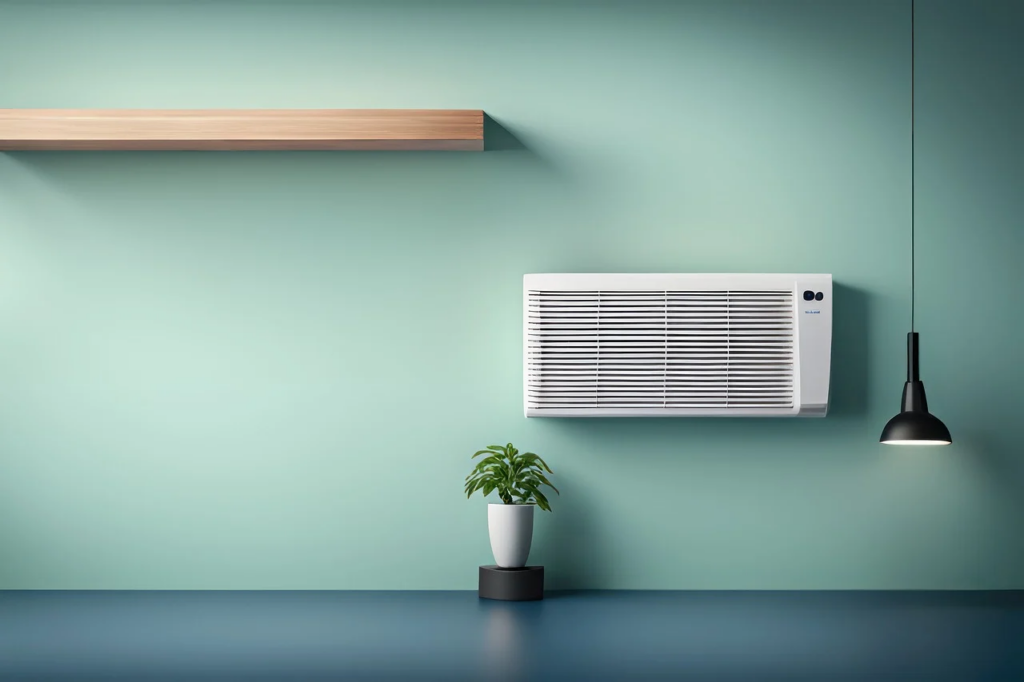Air conditioner unit inside 