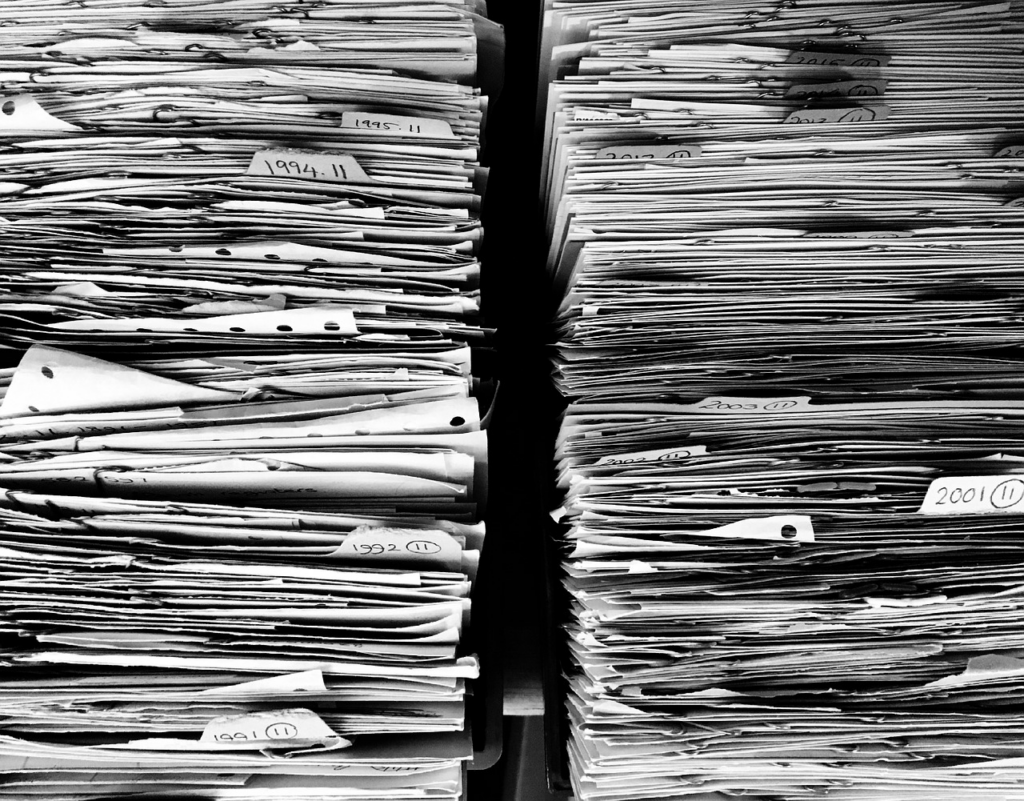 piles of papers 