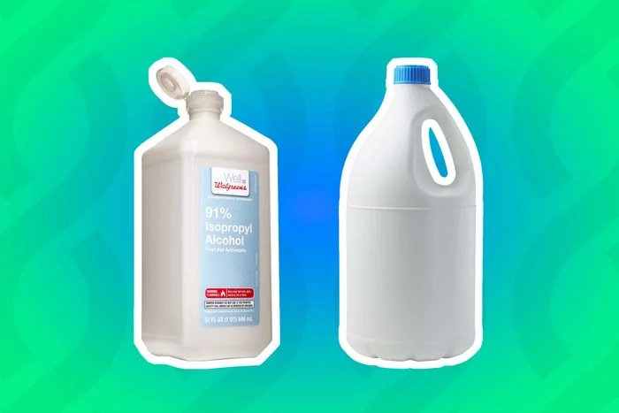 isopropyl alcohol and bleach