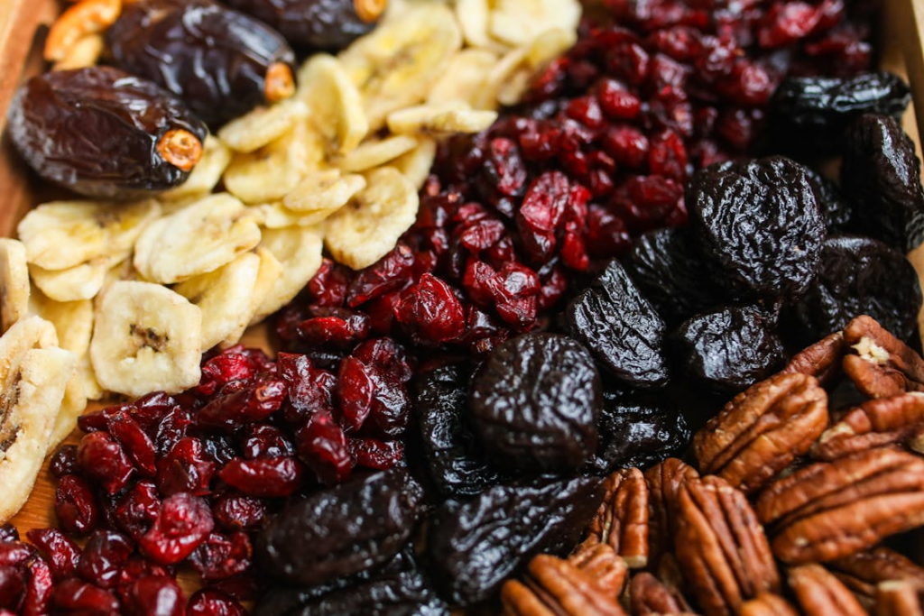Dried fruit and nuts