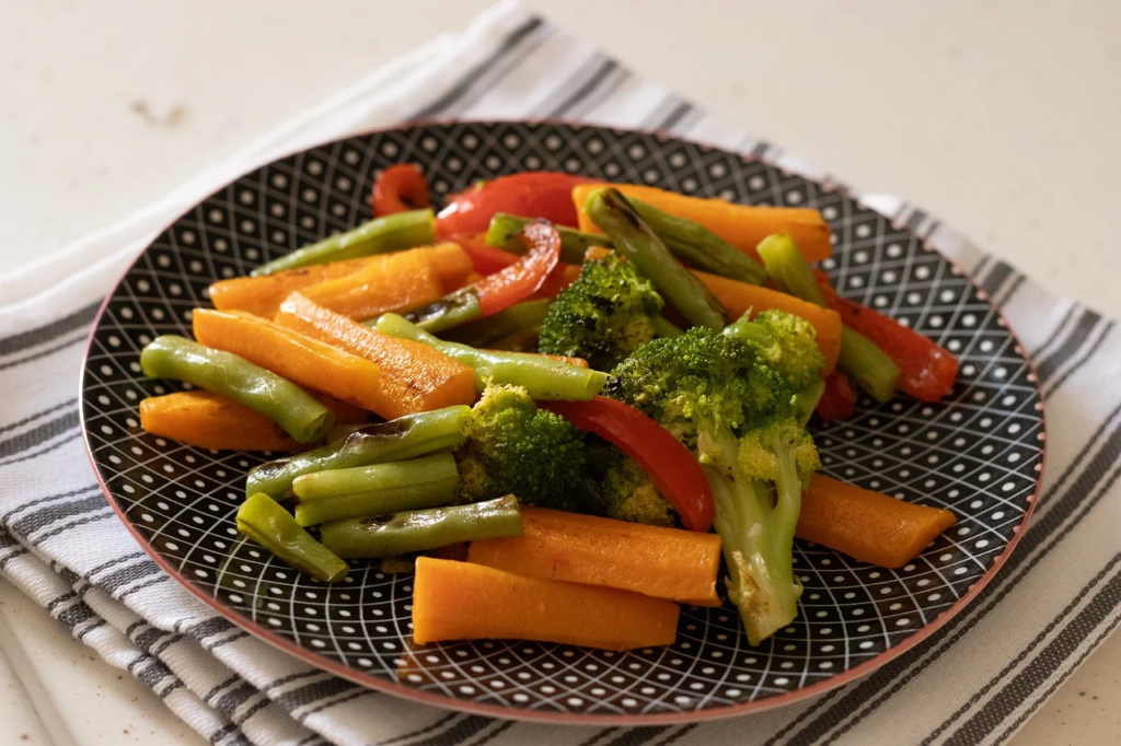 plate of vegetables