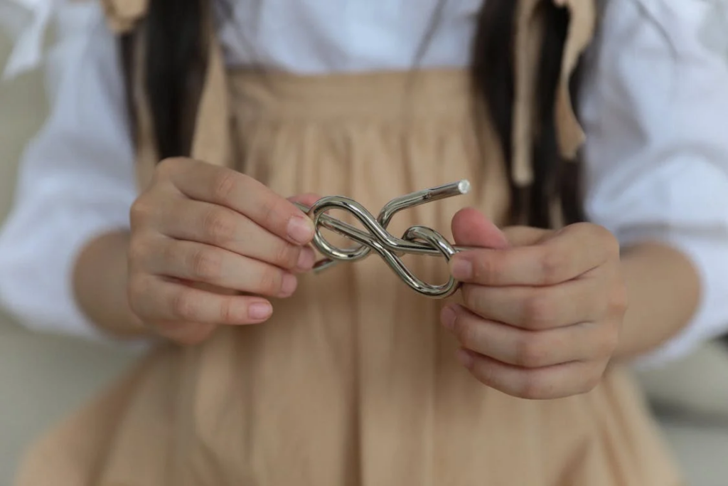girl holding puzzle