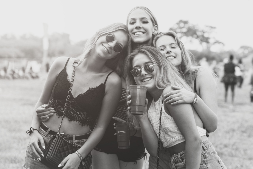 group of girls together for a picture