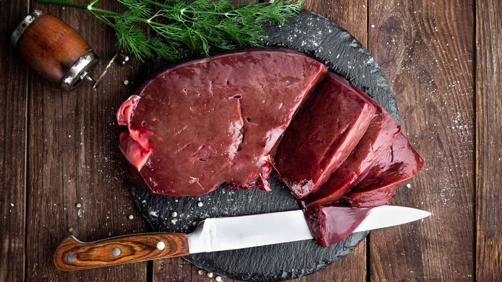 liver on a cutting board