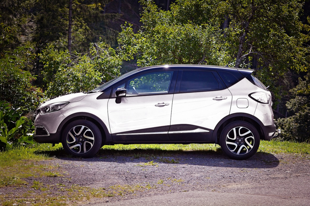 side profile of an electric SUV