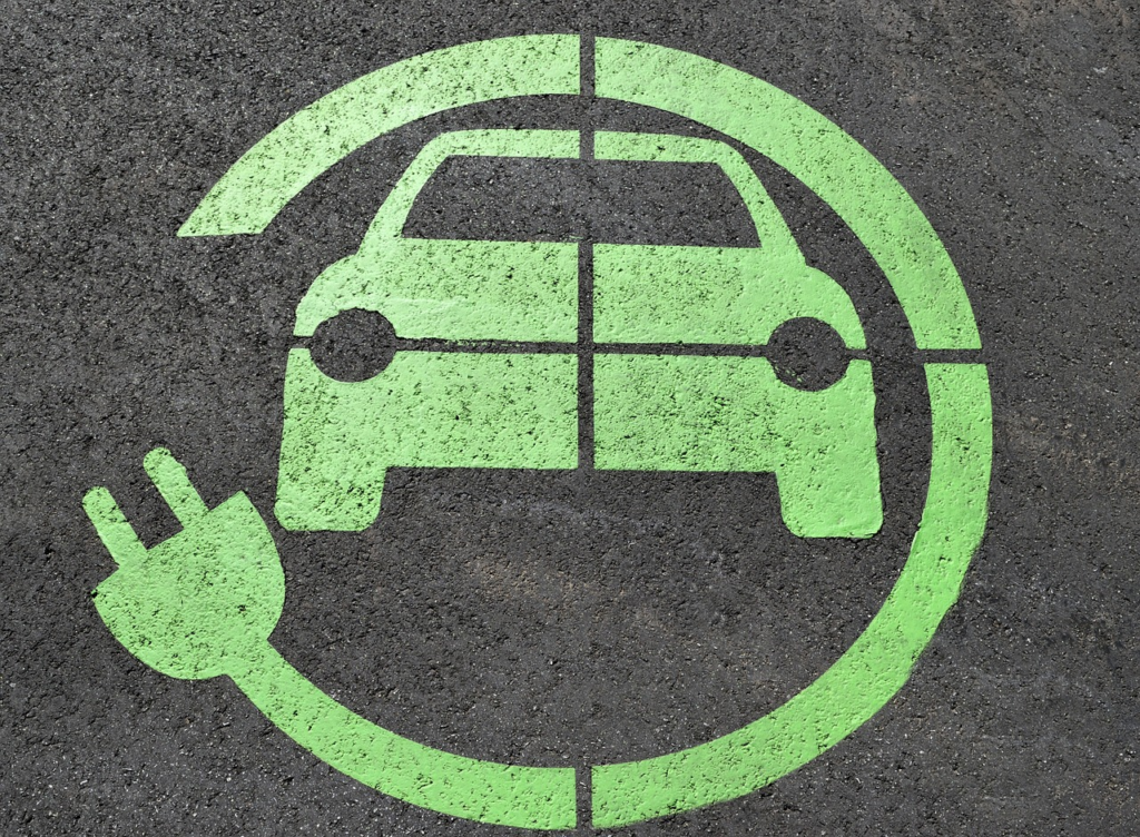 designated car charging spot
