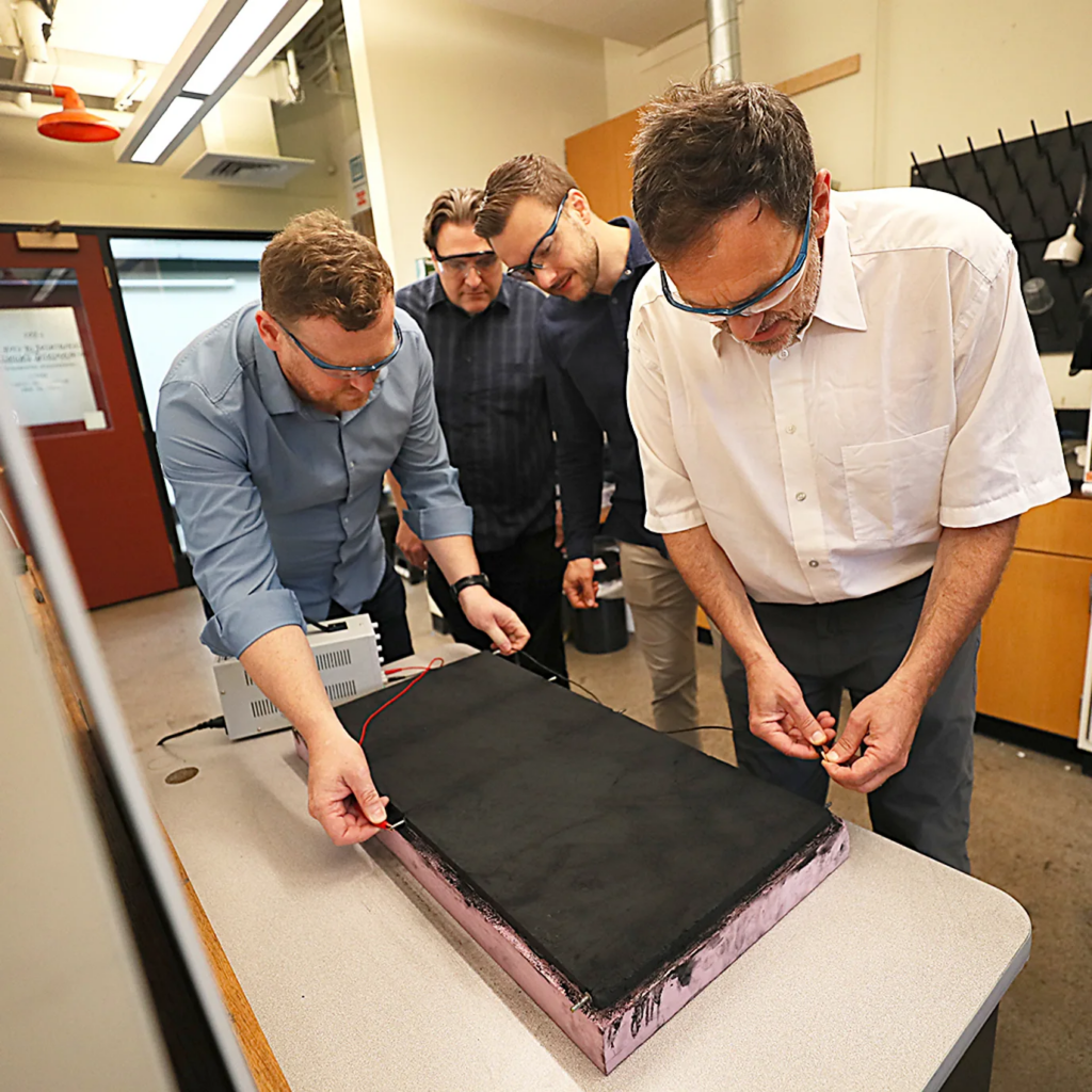 The researchers at MIT are working on scaling up their carbon cement supercapacitor so it can be used in a number of different applications.