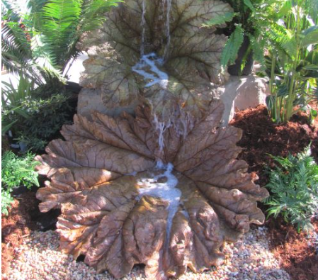 Backyard leave sculpture