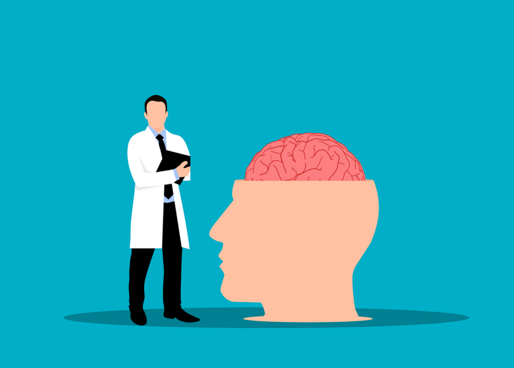 Doctor and Brain in head