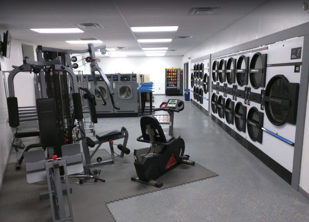 Laundromat with gym