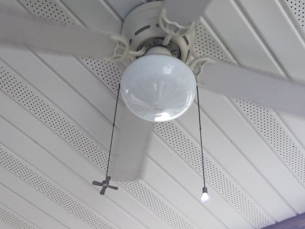 Seperate light and fan pulls