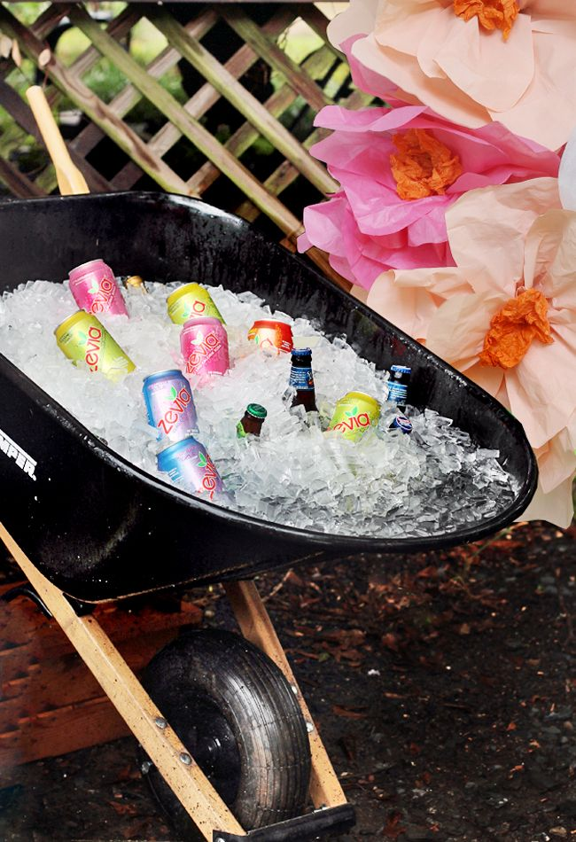 Wheelbarrow cooler