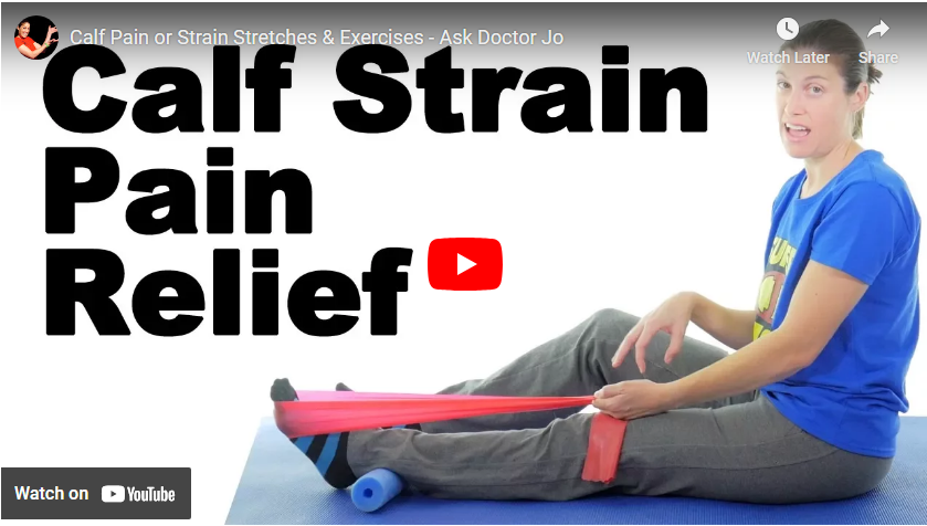 calf strain pain relief