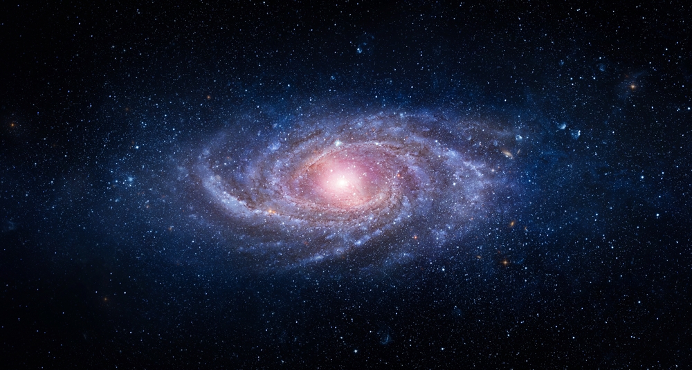 Space scene with stars in the galaxy. Panorama. Universe filled with stars, nebula and galaxy,. Elements of this image furnished by NASA
