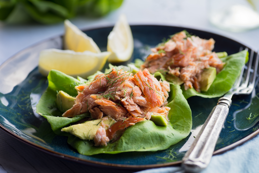 Avocado Salmon Wrap
