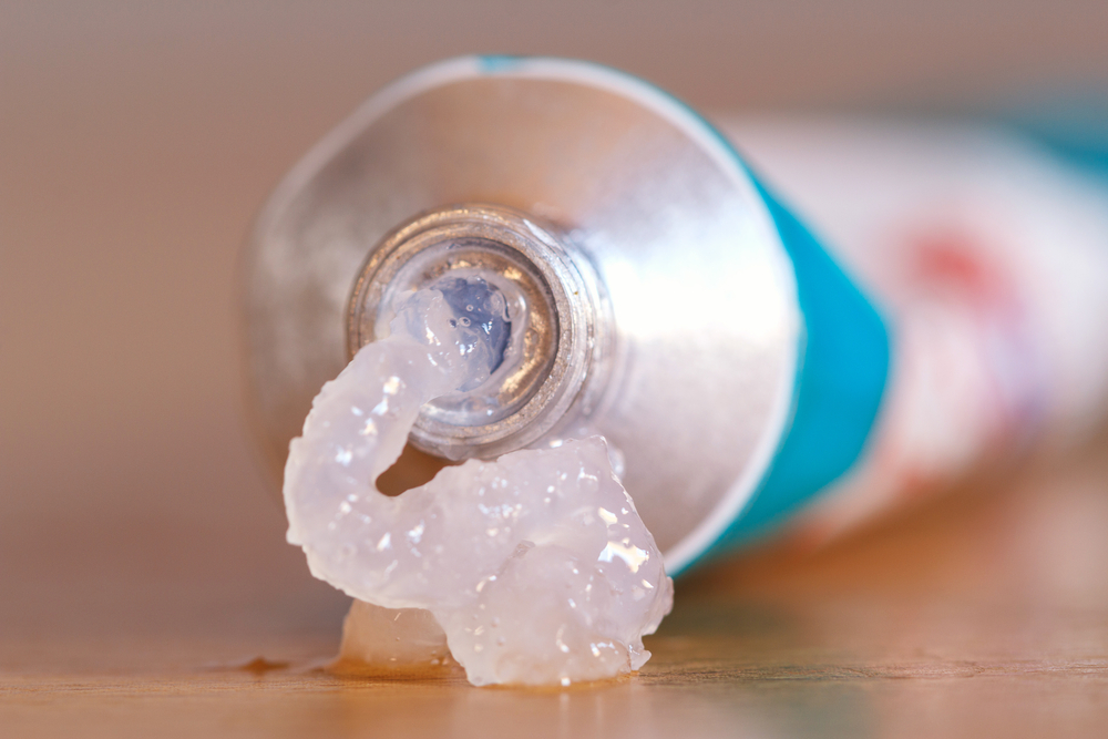 gel squeezed from a tube
