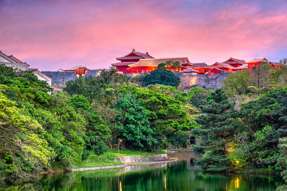Okinawa, Japan at Shuri Castle.