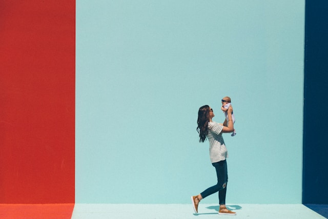 woman with baby 