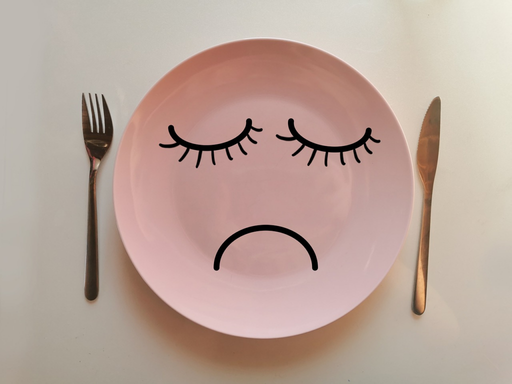 a sad, hungry plate of nothing