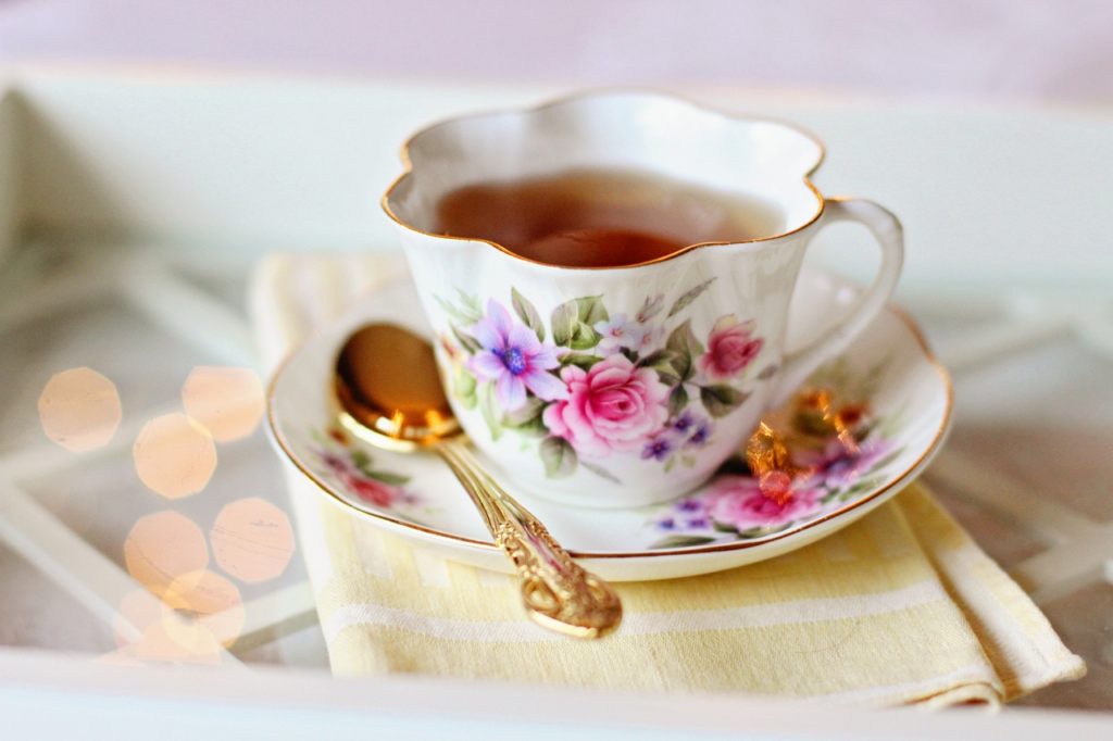 Never a bad time to have fancy tea, but a sore throat gives great opportunities 