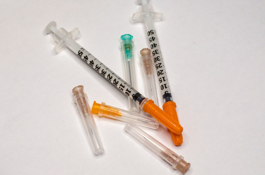 assortment of syringes