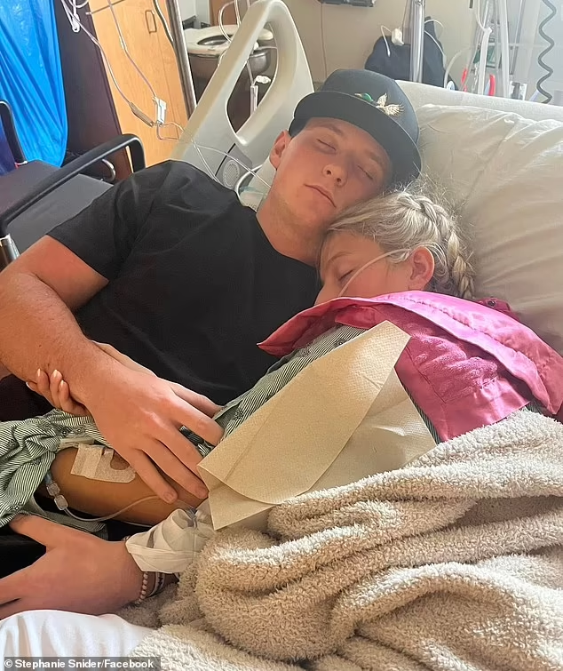 Her boyfriend, Jake, had to pay $200 to stay in a room at the hospital overnight