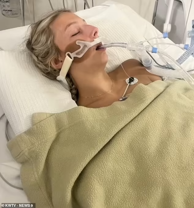 Hull, 20, was sent to a Mexican hospital after she started having convulsions