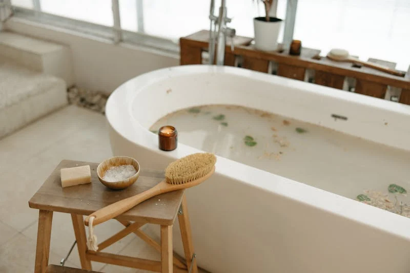A bath is great for psoriasis and for a nice mental break