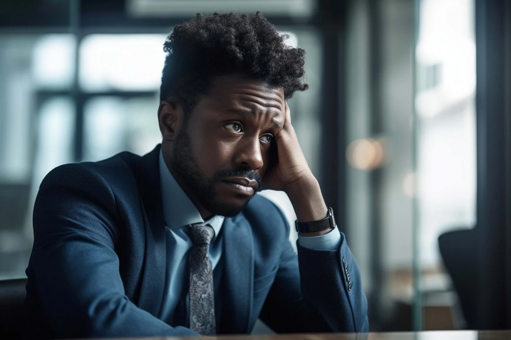 worried business man