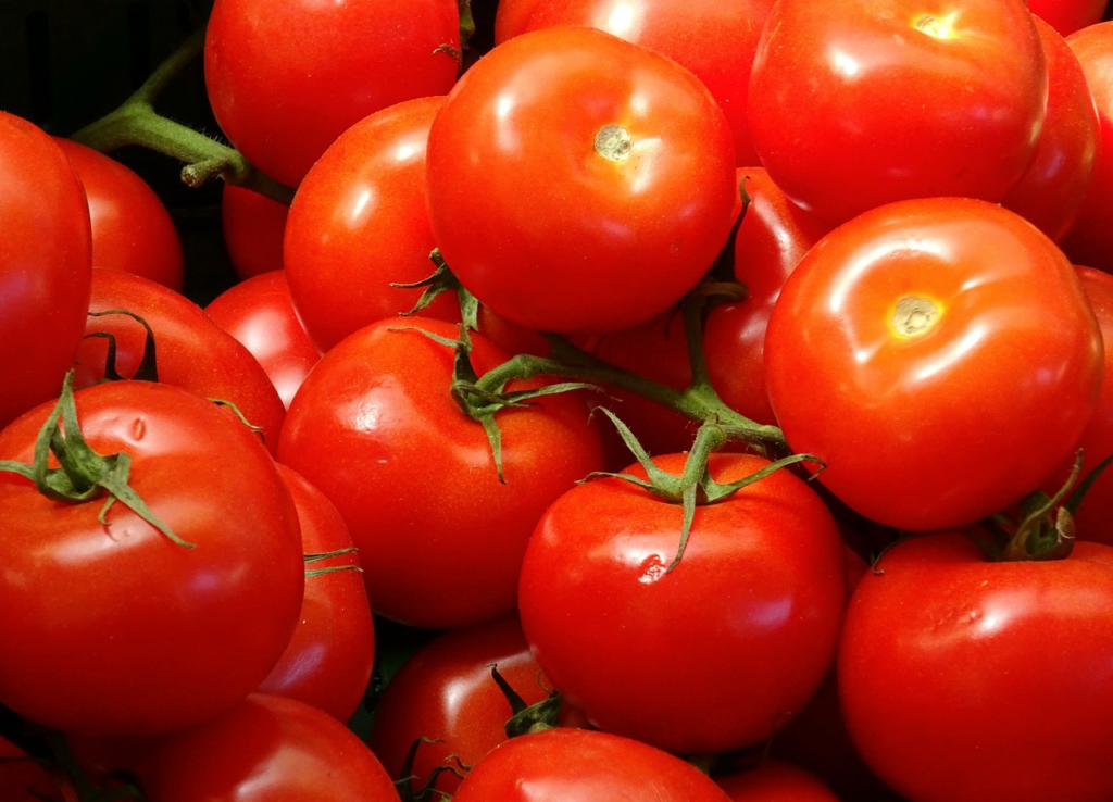 Who needs sunblock when you've got tomatoes?