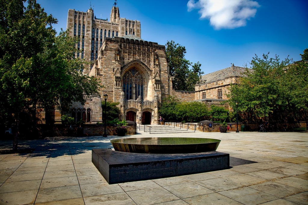 Yale's campus, not as delicious as cheese