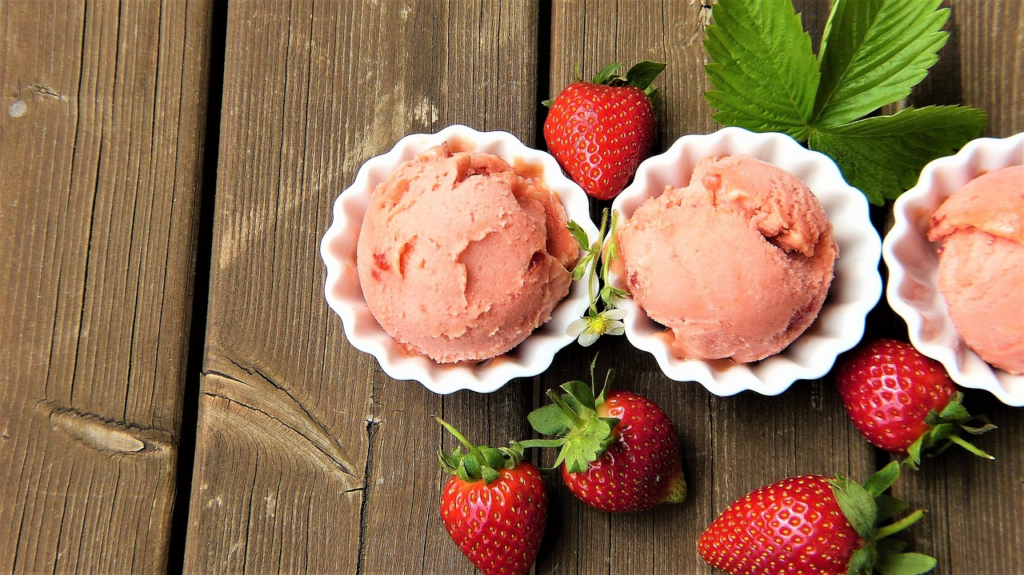 reddish ice cream