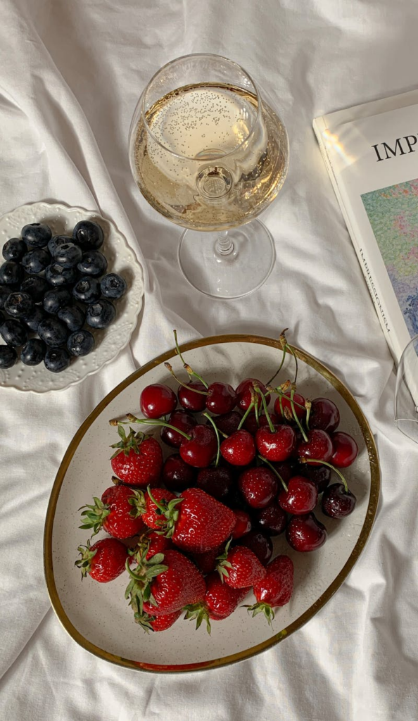 strawberries and cherries