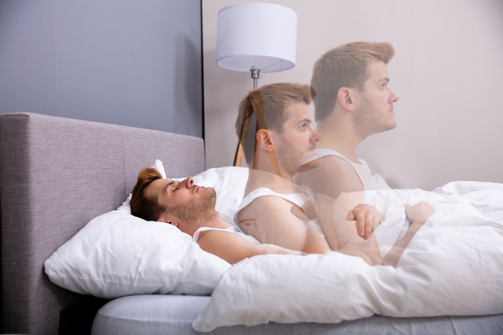 Soul Leaves Young Man Body While Sleeping In Bed
