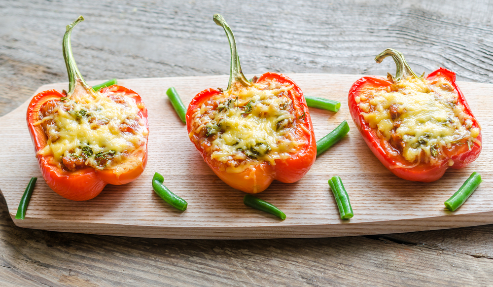 Stuffed pepper with meat
