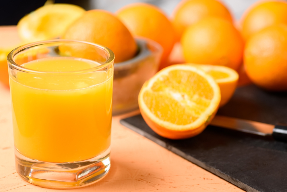 freshly squeezed orange juice tastes best in the morning
