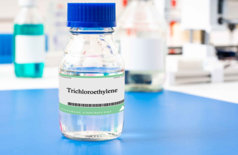 Trichloroethylene A colorless, nonflammable liquid used as a solvent and in the production of various chemicals, such as refrigerants and pesticides.