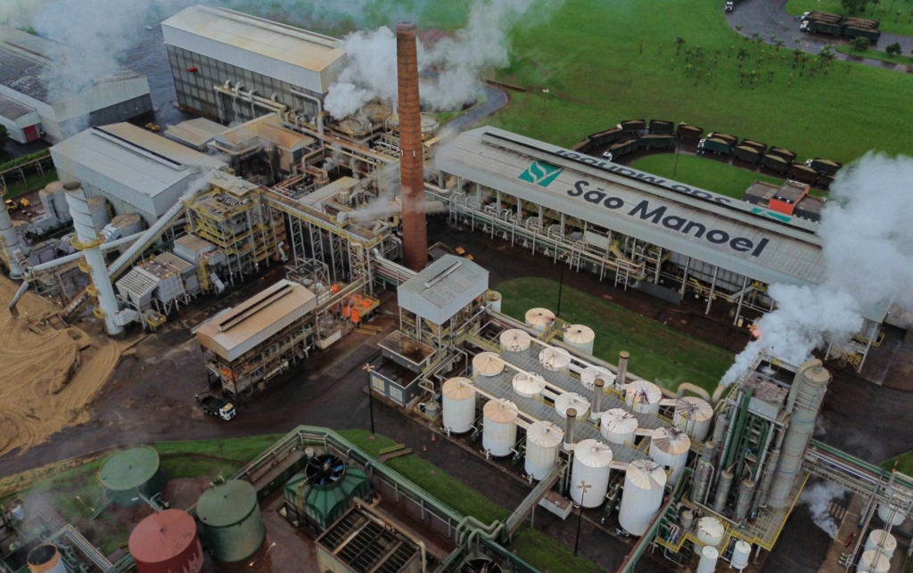 Sao Manoel sugarcane processing factory 