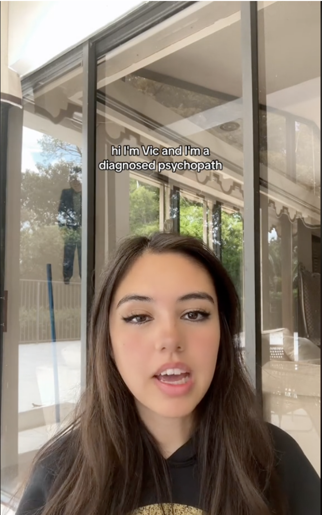Vic The Path talking about her experiences having ASPD on TikTok