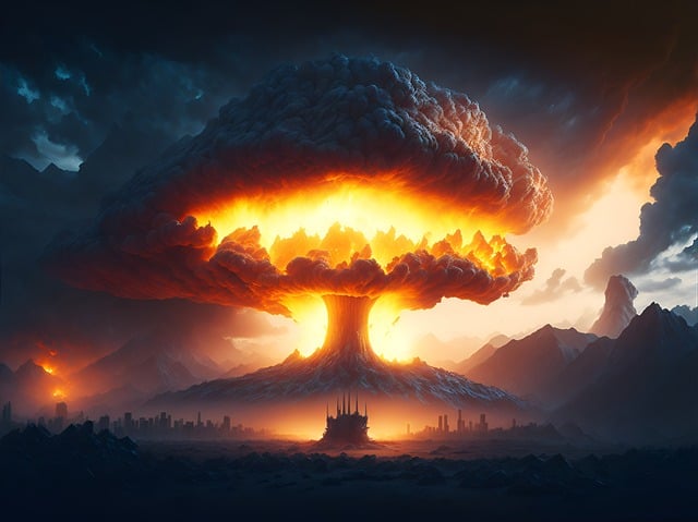 Nuclear bomb explosion