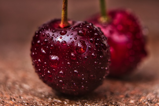 washed cherries